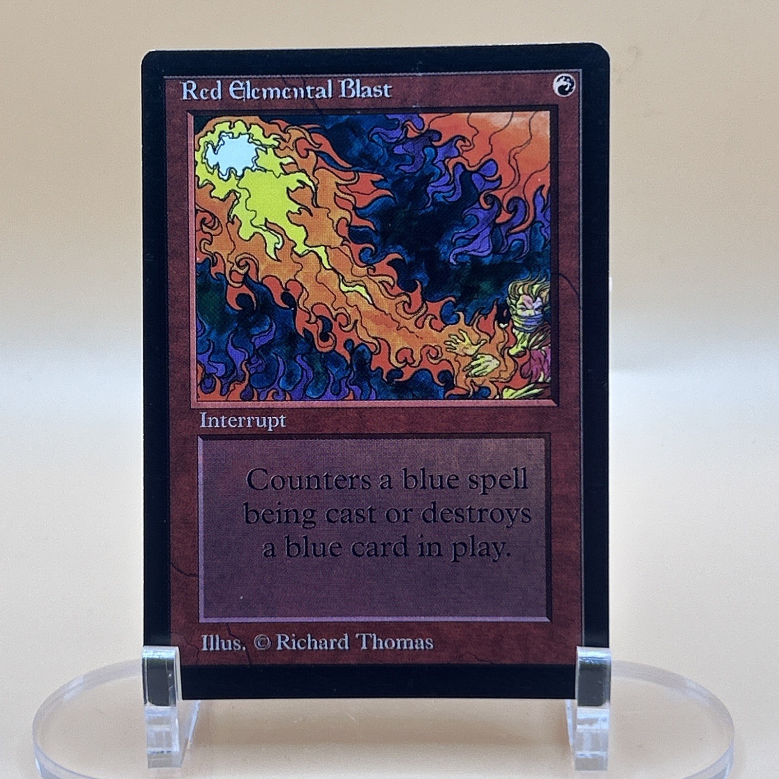 MTG Beta Red Elemental Blast – Vintage 1993 Black Border – Magic Card