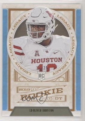 2019 Panini Legacy Rookies Indigo 13/25 Ed Oliver #165 Rookie RC 0q0m