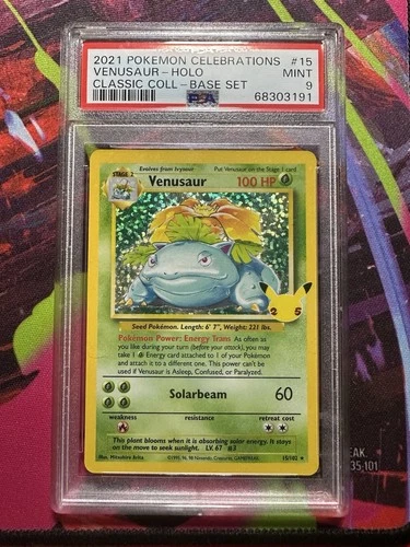 Venusaur # 15/102 | Pokemon TCG - 2021 Celebrations | PSA 9 Mint