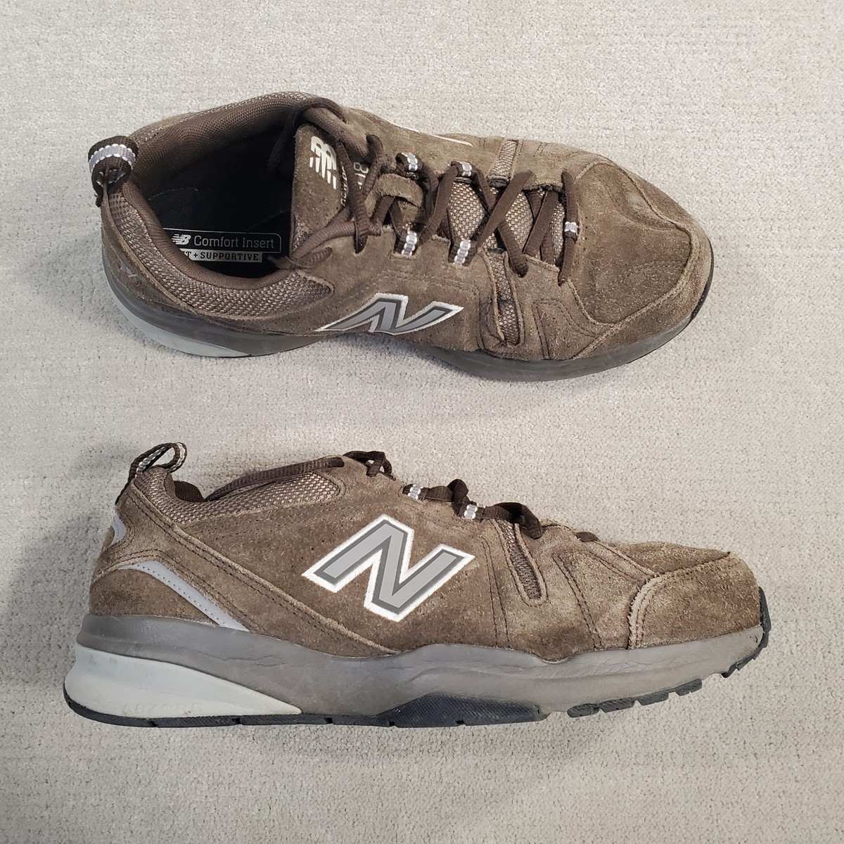 New Balance 608v5 Shoes Mens 10 2E Brown Suede Leather 