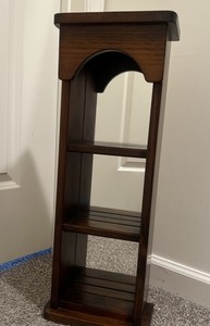 Vintage MCM Scheibe Wall Hanging-Mirrored Display Curio Shelf Cabinet Case. 