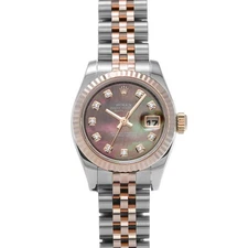 ROLEX Datejust 179171NG Black Case Size 26×26mm Ladies Used Watch #91123