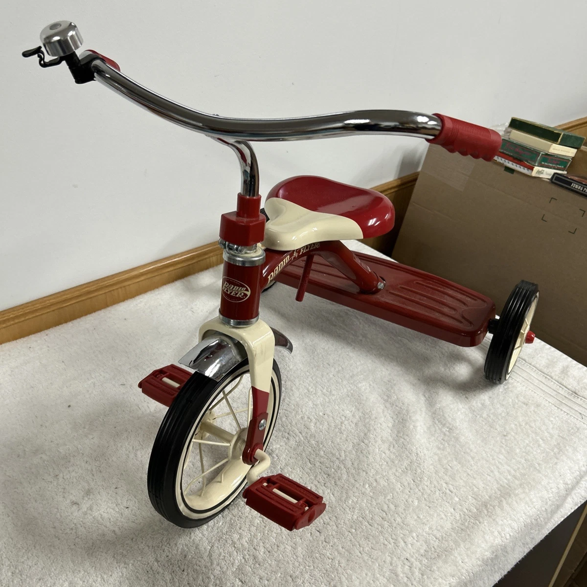 VINTAGE Kids Toddler RADIO FLYER TRICYCLE Model#34T Retro Red EUC