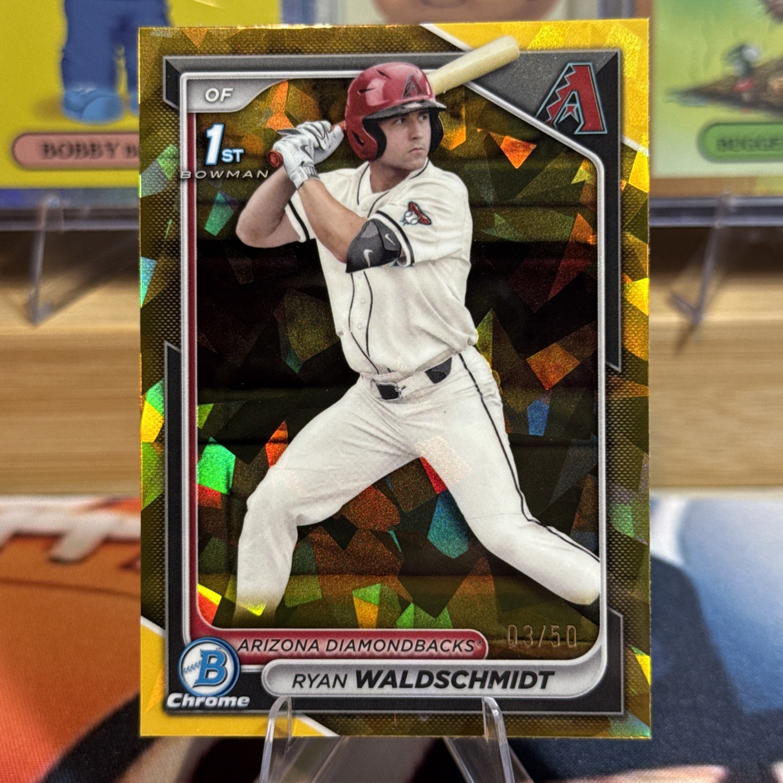 2024 Bowman Chrome Ryan Waldschmidt/50 Gold Sapphire 1st Refractor #BDC-18