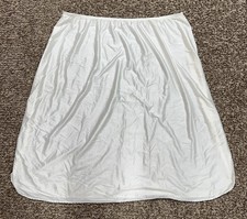jms just my size Nylon Half Slip Knee Length Ivory 3X Nwot