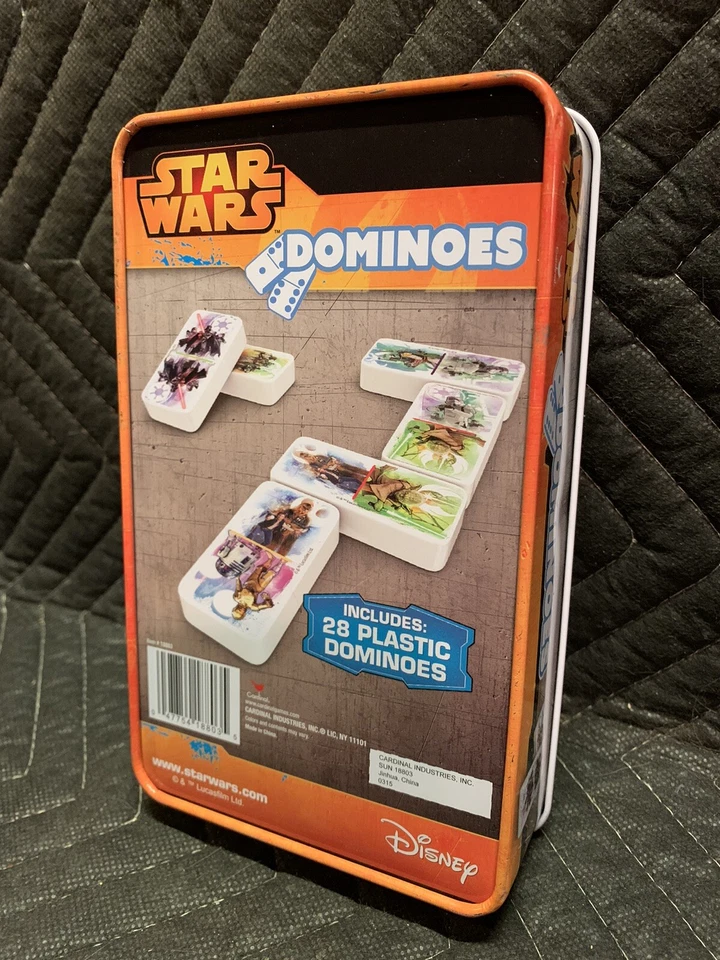 NEW Star Wars Domino Set in Collectible Metal Tin by Cardinal Games Open Box - Image 3 of 4
