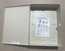 STI -EM111504 11" x 15" x 4" Metal Protective Cabinet, Beige