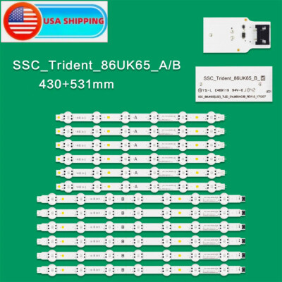New LED Strip For LG 86UK6570PUB 86UN85006LA 86UN8570AUD 86UM8070AUB 86UL3E-TJ