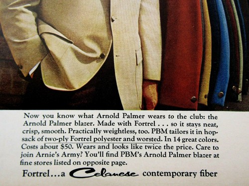 1965 Celanese Arnold Palmer Originaldruck Anzeige 8,5 x 11" - Bild 5 von 6