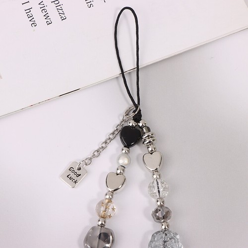 Y2K Phone Chain Vintage Beaded Chain Bracelet Mobile Phone Lanyard Phone Strap - Zdjęcie 4 z 12