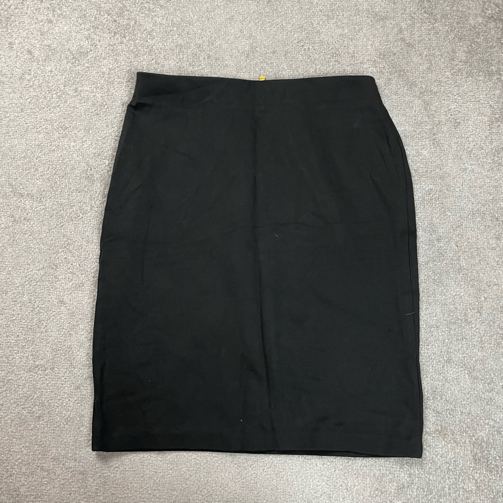 Premise Studio Womens Size 8 Knit A Line Mini Skirt Black Back Zipper NWT