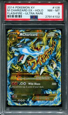 Psa 8 14 Pokemon Xy Flashfire Charizard Ex 100 106 Wow Collectible Card Games Toys Hobbies