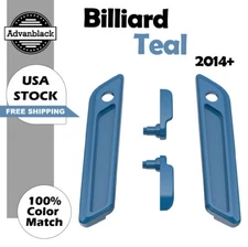 Billiard Teal Saddlebag Lid Lever & Latch Cover Set Kit For 14+ Harley Touring