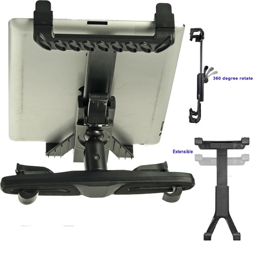 Universal Car Backseat Headrest Mount Tablet Holder for 5.8 -10.1" & iPad 10 GPS - Picture 27 of 29