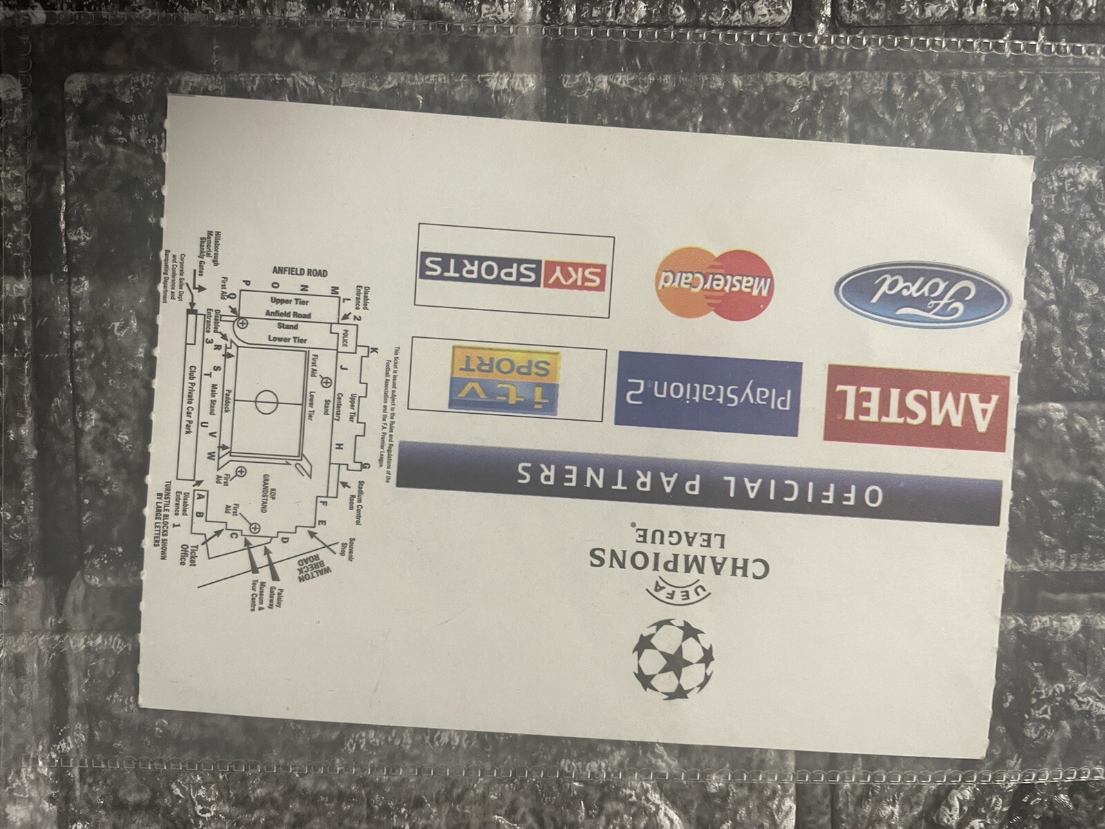 Liverpool V Juventus Champions League Ticket Stub 2005 eBay