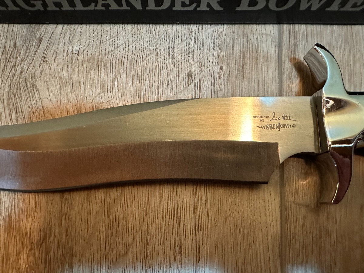 GIL HIBBEN HIGHLANDER BOWIE KNIFE UC627 | eBay