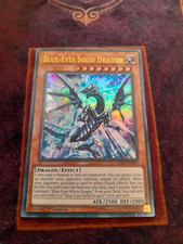 Blue-Eyes Solid Dragon LED3-EN002 1st Ed (Ultra Rare) YuGiOh Heavy Play