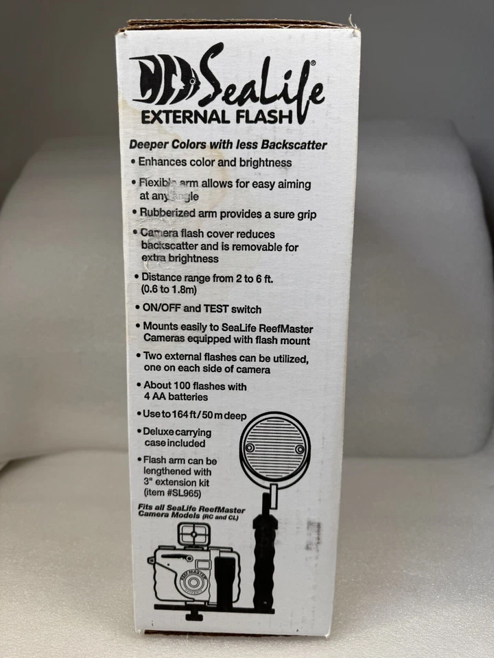 SEALIFE EXTERNAL FLASH SL960 FITS: ALL SEALIFE REEFMASTER CAMERA MODELS: RC & CL - Image 4 of 4