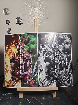 WOLVERINE 3 + B & W BOTH SIGNED BY MICO SUAYAN 2020 OAX EXPO ORLANDO. 