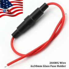 5/10/20PCS In-Line Fuse Holder Wire 20AWG Used For 6x30mm Glass Fuse Tube