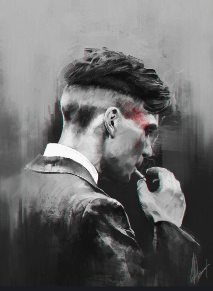 Peaky Blinders Tommy Shelby Printed Wall Art Canvas 22 x 16