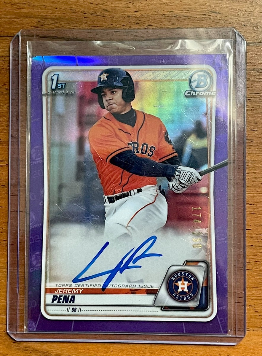 その他 Bowman 2020 Jeremy Pena Purple Ref Auto その他 Bowman 2020 Jeremy Pena Purple Ref Auto Bowman 2020