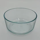 Pyrex Clear Bluish Green Tint Glass 1 Qt 5¾” Bowl #7201 No Lid Vintage Free Ship