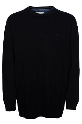 Tom Tailor Plus Pullover Rundhals Feinstrick Baumwolle Regular Fit Herren