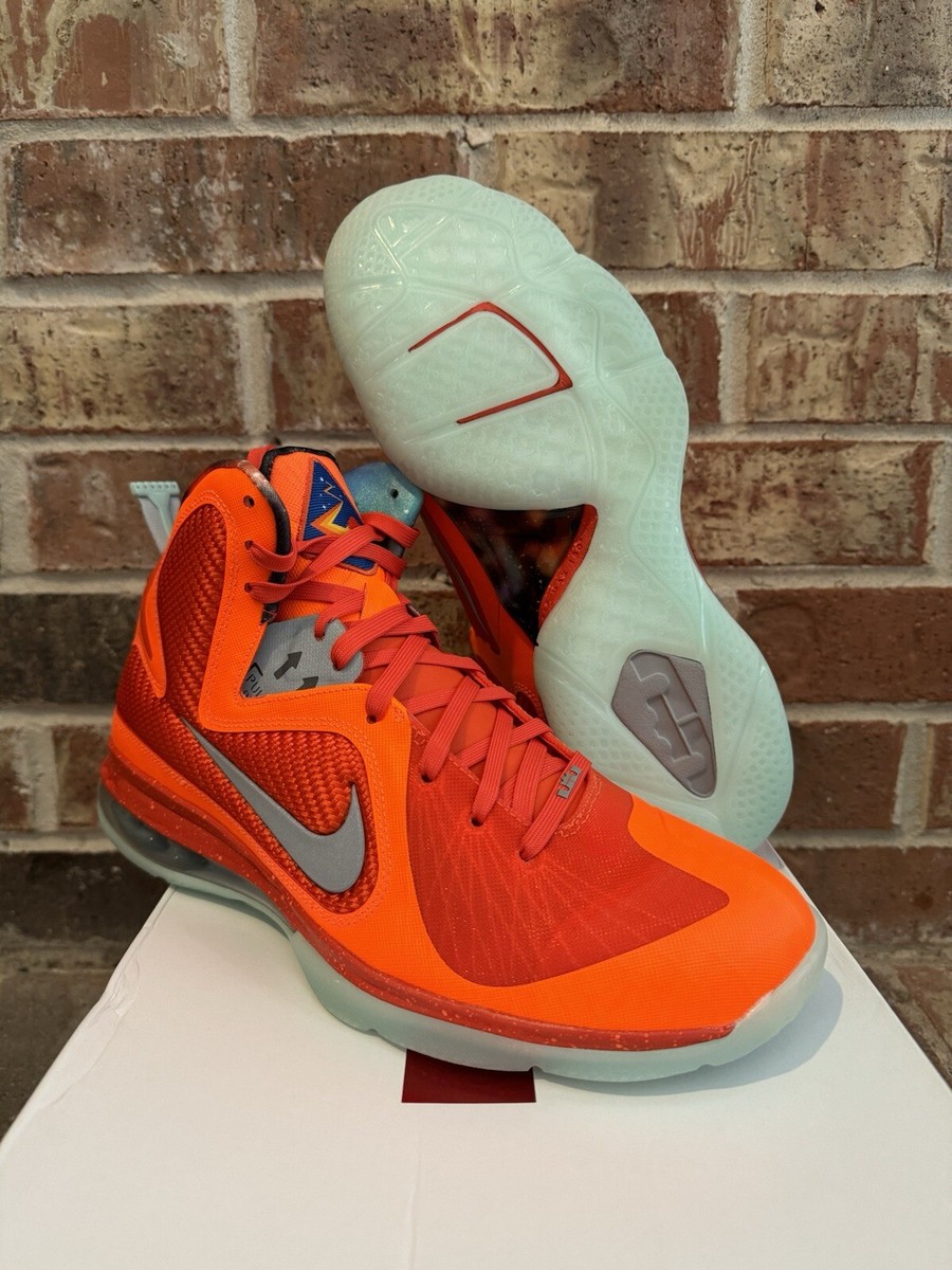 New 10 Nike Lebron IX James Big Bang All Star Orange Red Glow