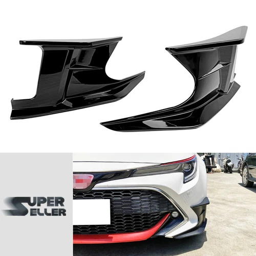 2018 Fits TOYOTA Corolla AURIS Hatchback DTO Front Bumper Canard Spoiler Painted