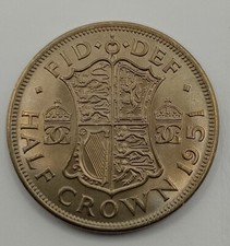 1951 HALF CROWN -TRACES LUSTRE - GREAT ITEM