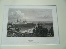 Erlangen, anno 1850, Stahlstich Mayer Herrmann, New York.