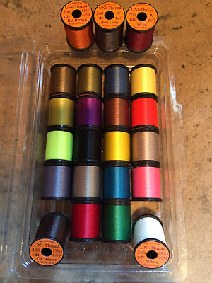 Uni Waxed 6/0 Thread  - by the Spool or 10 Spool Set - 200 yd