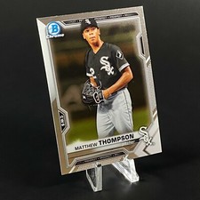 2021 Bowman Prospects Chrome Base #BCP-74 Matthew Thompson - Chicago White Sox