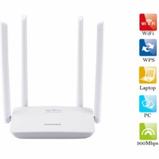 Mini Router WIFI LAN 900Mbps modem 4 Antenne ripetitore segnale Amplificatore