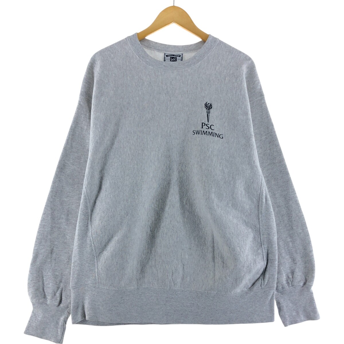Lee®︎ vintage COLLEGE REVERSE WEAVE XL 90s~ Lee Reverse Weave College Sweatshirt Trainer Made in