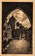 Old postcard AK Rothenburg - Koboldzellerthor GERMANY (941007)