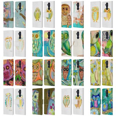 OFFICIAL WYANNE OWL LEATHER BOOK WALLET CASE COVER FOR NOKIA PHONES