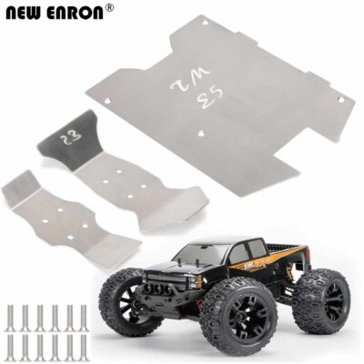 Stainless Steel Chassis Protector Armor Skid Plate For 1/10 Team Magic TM E5