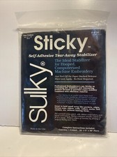 Sulky Sticky Self-Adhesive Tear-Away Stabilizer-22.5"X36" USA New Sealed