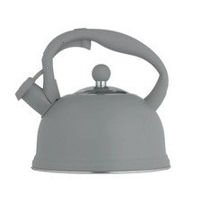 Stovetop Kettle 1.8L Matte Grey Whistling Flip Top Spout Gas Electric Induction