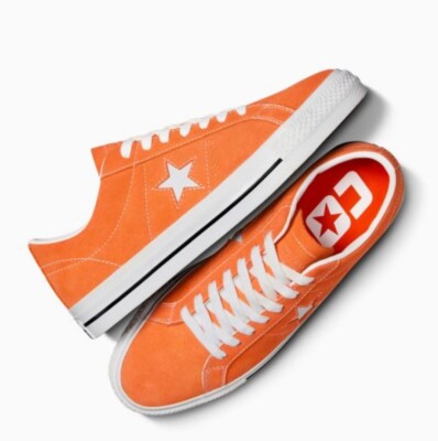 Converse Star One Star Pro ORANGE A07899C men's Sneakers | eBay