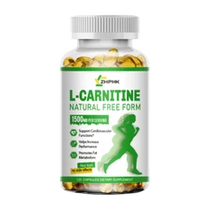 Acetyl L-CARNITINE 1500mg Fat Loss-Metabolism Activator Energy, 120 Veg Capsules