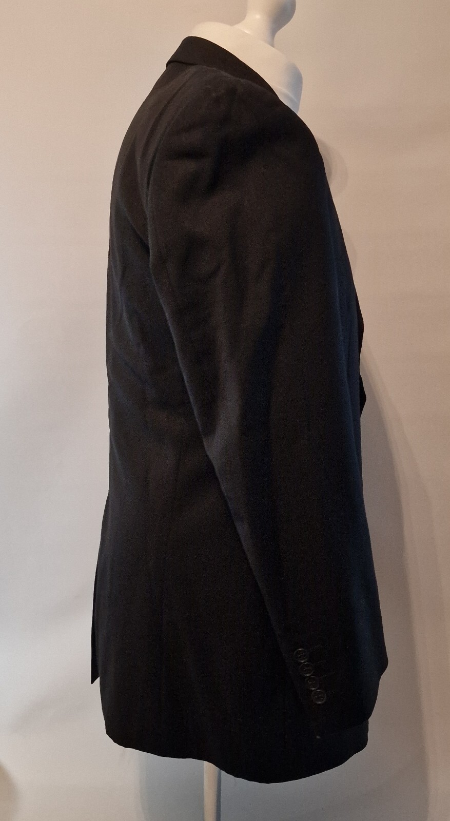 Giacca uomo Yves Saint Laurent lana nera taglia media singola ventilazione abbigliamento formale