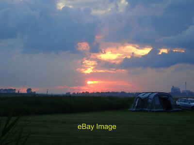 Photo 6x4 Sunset over the Broads Limpenhoe Hill Cantley Sugar Beet factor c2019