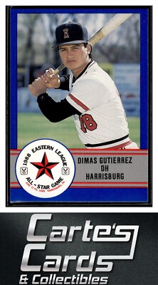 Dimas Gutierrez 1988 ProCards Eastern League All-Stars #E-15 Harrisburg Senators