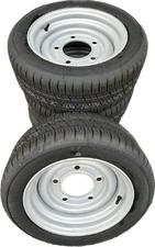 4x 195/50R13C 104N trailer Wheels + tyres 5 Stud 6.5" PCD 114.5mm Centre ET7