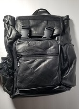 Diamond plate genuine leather Buffalo Backpack New