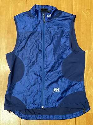 Helly Hensen Dark Blue Full Zip Shell Vest Women WB Size Small with Inside Zip  