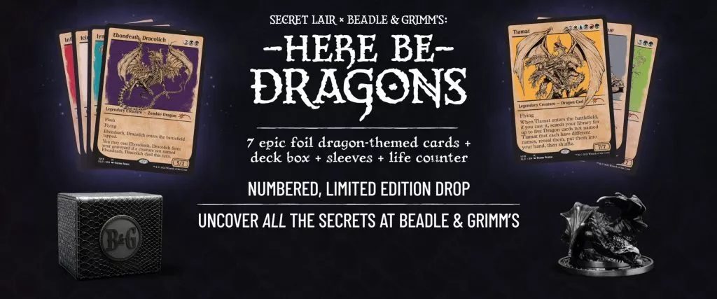 Beadle and Grimms Here Be Dragons Secret Lair SEALED In Hand Limited  Edition MTG